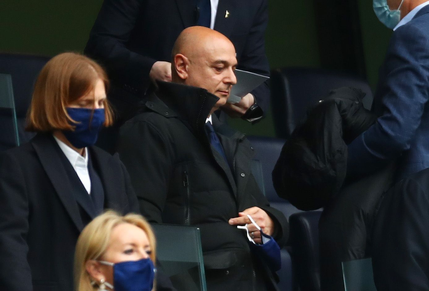 Tottenham Hotspur chairman Daniel Levy in the stands