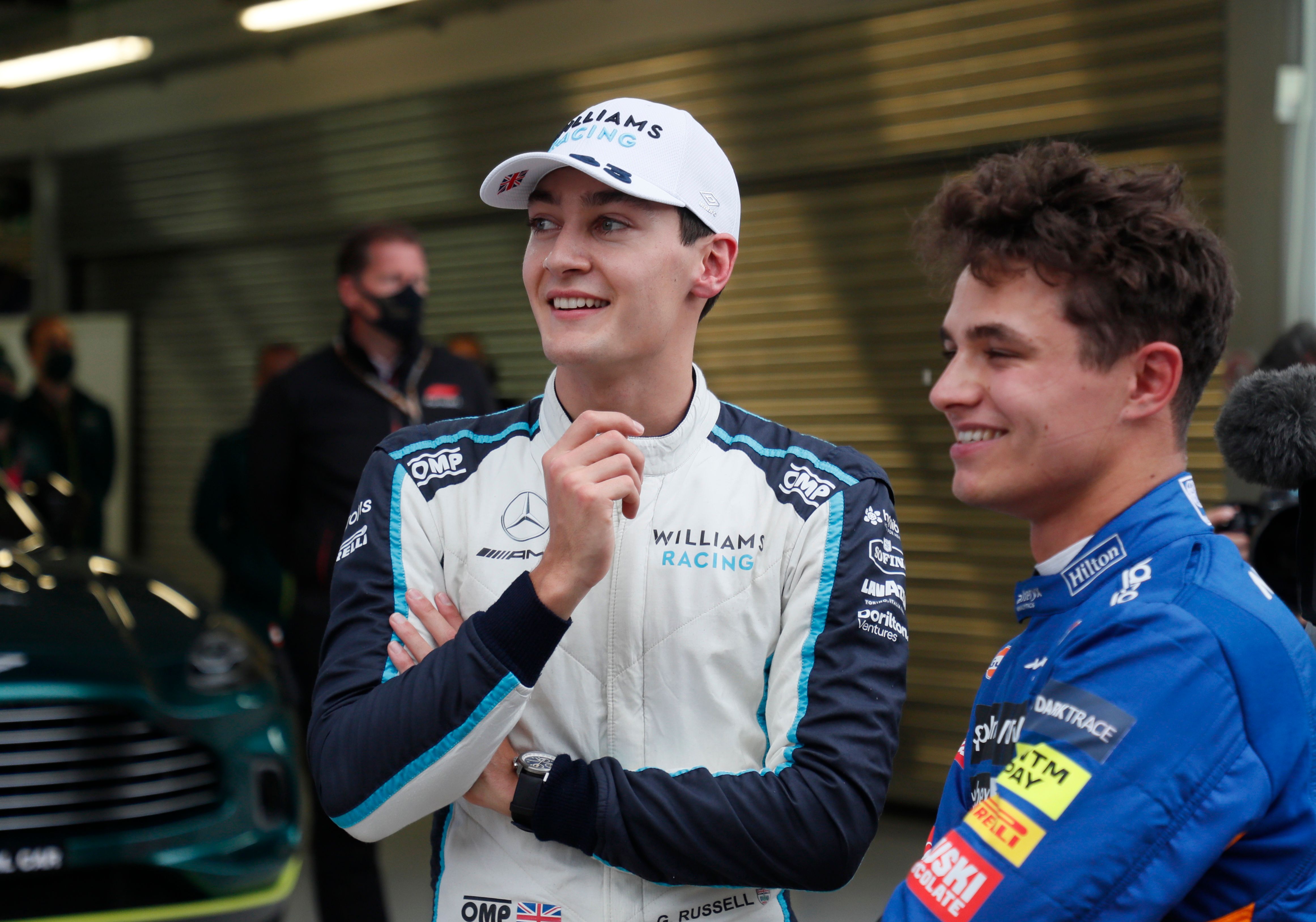 George Russell and Lando Norris