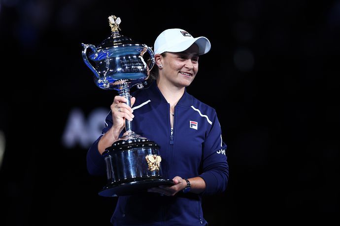 Ashleigh Barty is currently celebrating winning the Australian Open