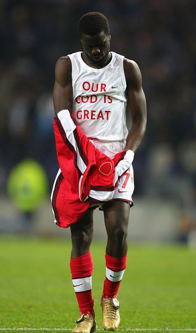 Emmanuel Eboue in action for Arsenal