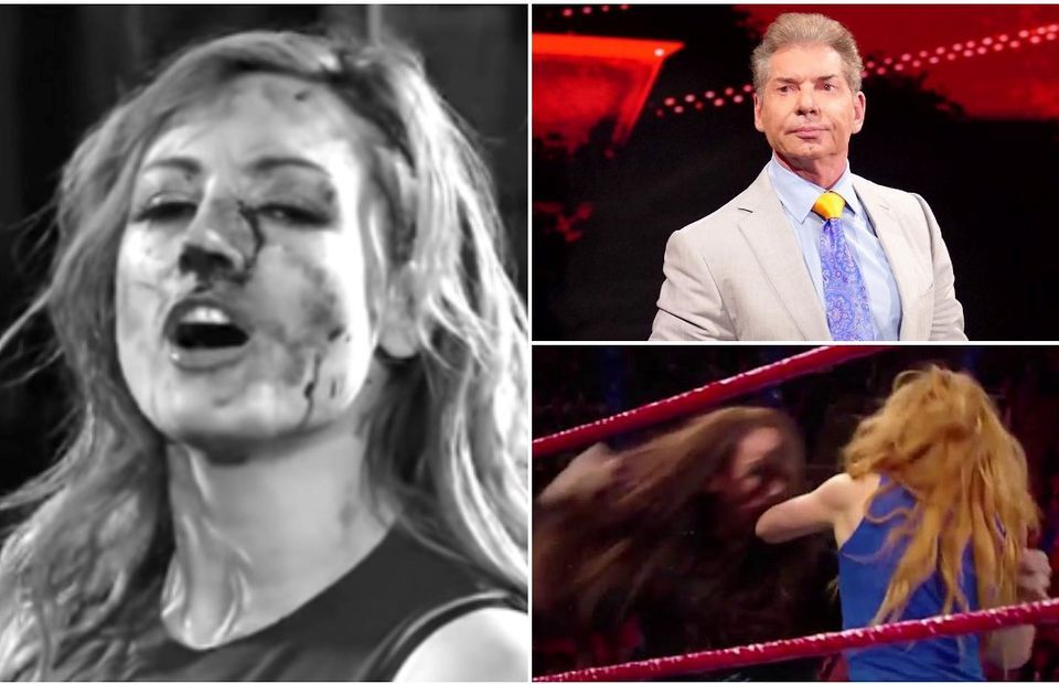 Who broke Becky Lynch's face as referenced by 29-year-old on RAW