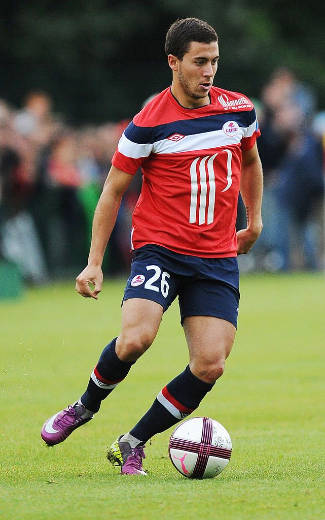 Eden Hazard on the ball for Lille. 
