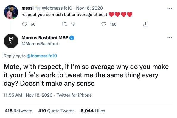 Rashford, Ozil, Lukaku: Times footballers destroyed fans on Twitter