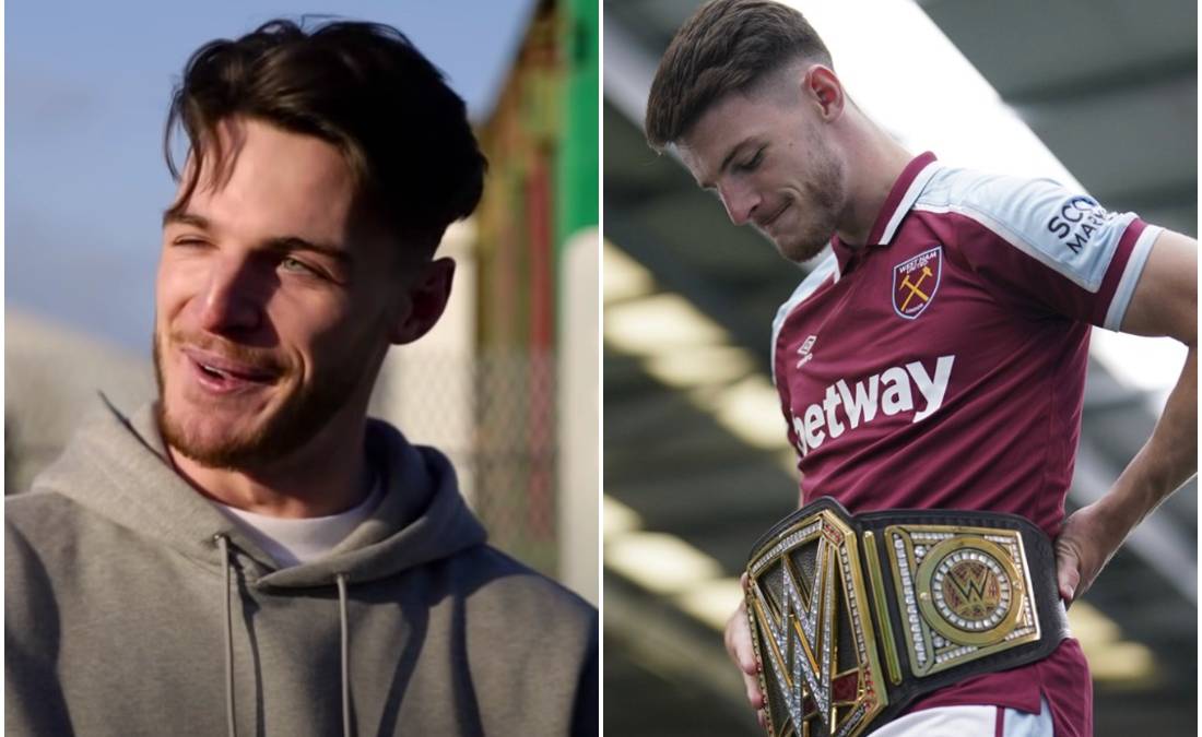 Declan Rice: West Ham midfielder reveals what his WWE entrance theme ...