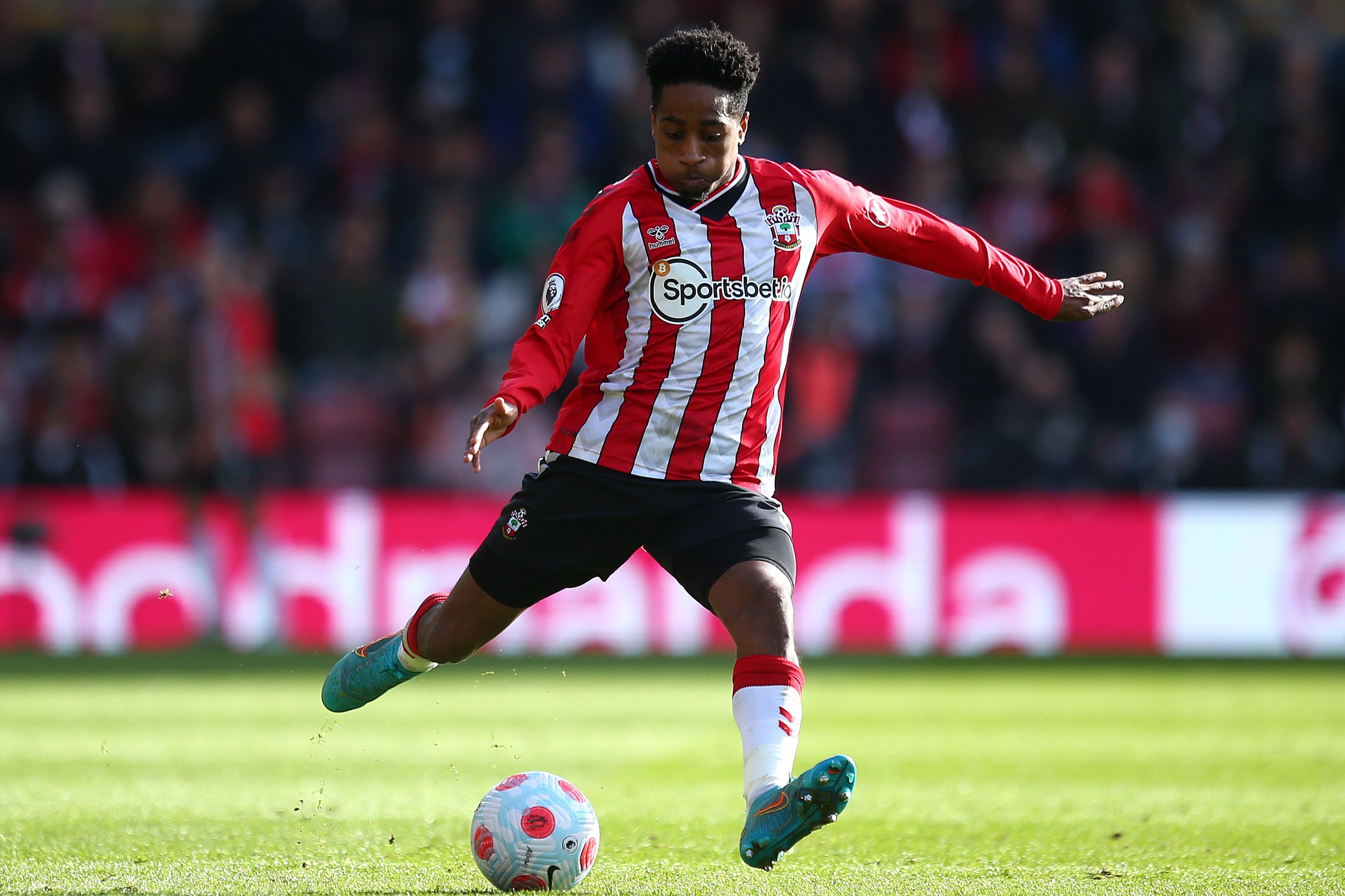 Kyle Walker-Peters of Southampton during the Premier League match between Southampton and Watford at St Mary's Stadium on March 13, 2022 in Southampton, England