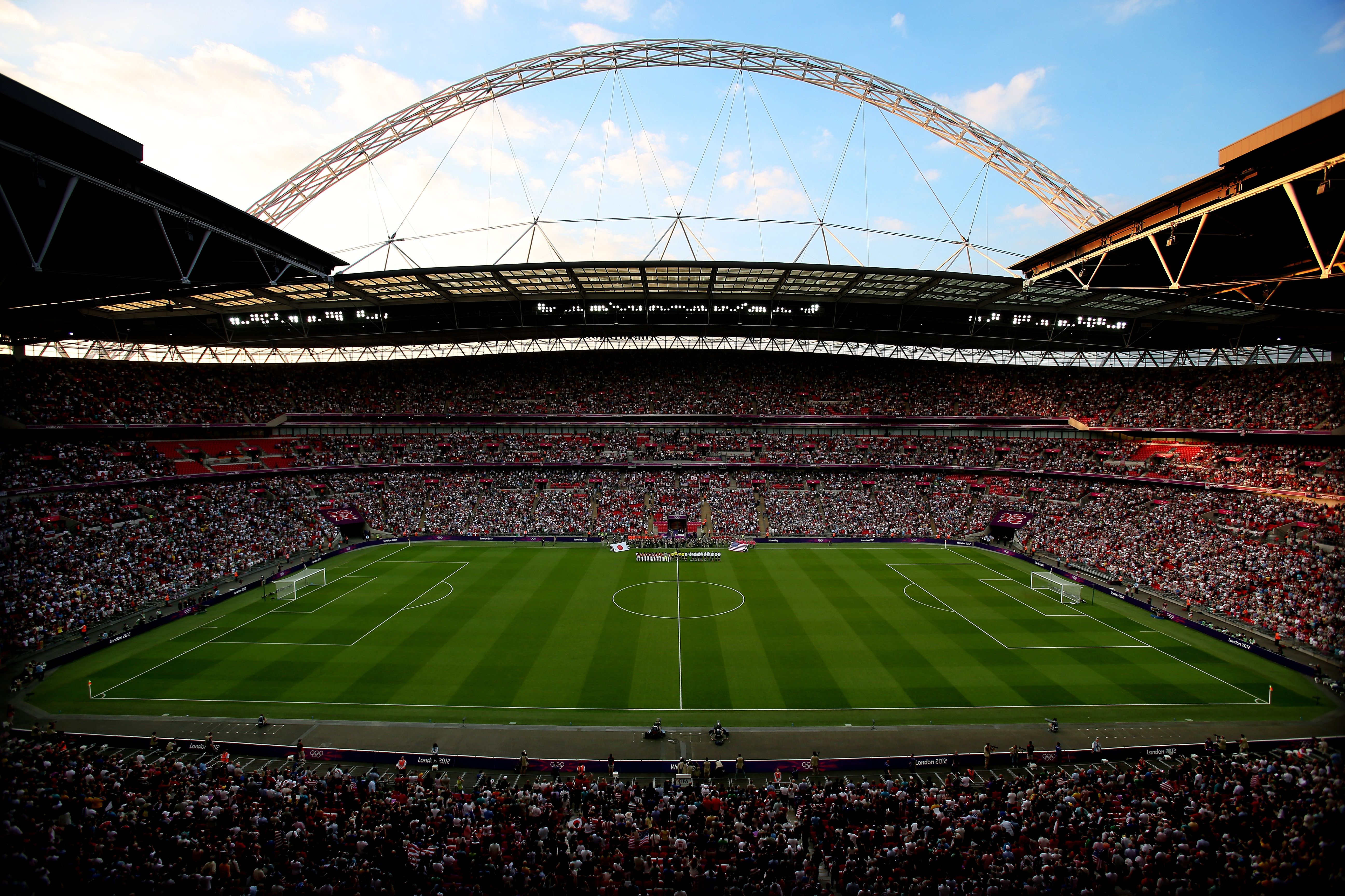 The United States take on Japan in the Women's Football at Wembley Stadium