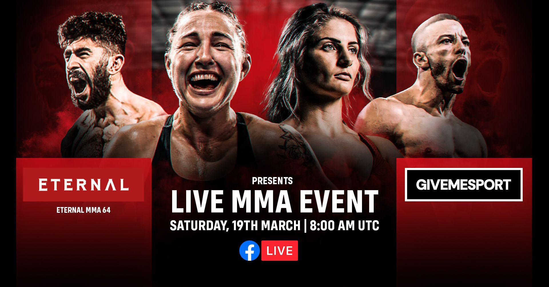 Watch Eternal MMA 64s prelims live on GiveMeSport ahead of UFC London