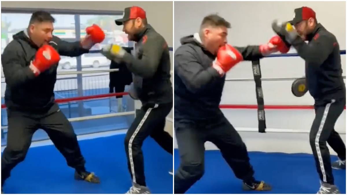 Andy Ruiz Jr: Impressive new footage of boxer back in training