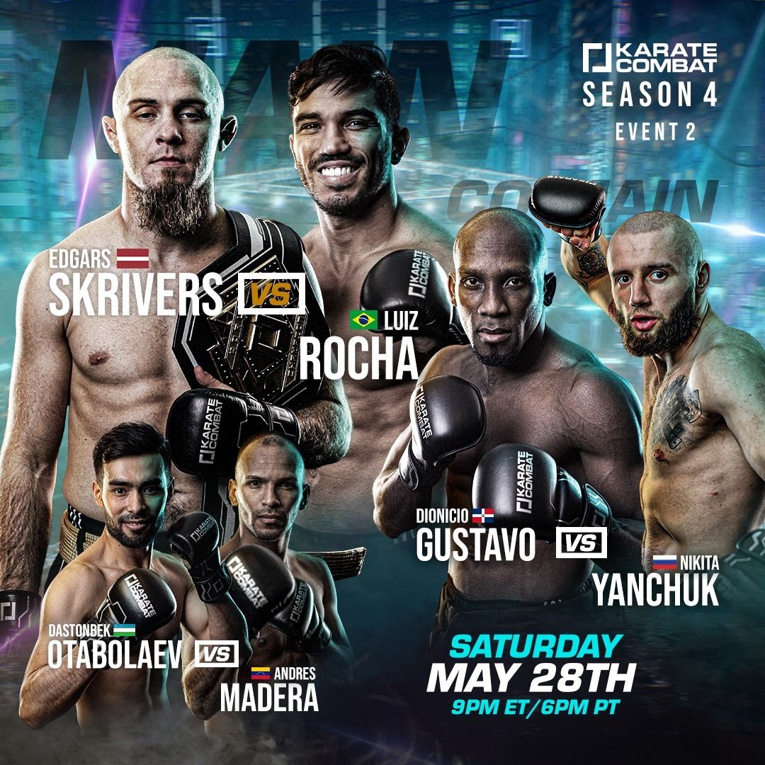 Luis Rocha challenges Edgar Skrivers for Karate Combat lightweight ...