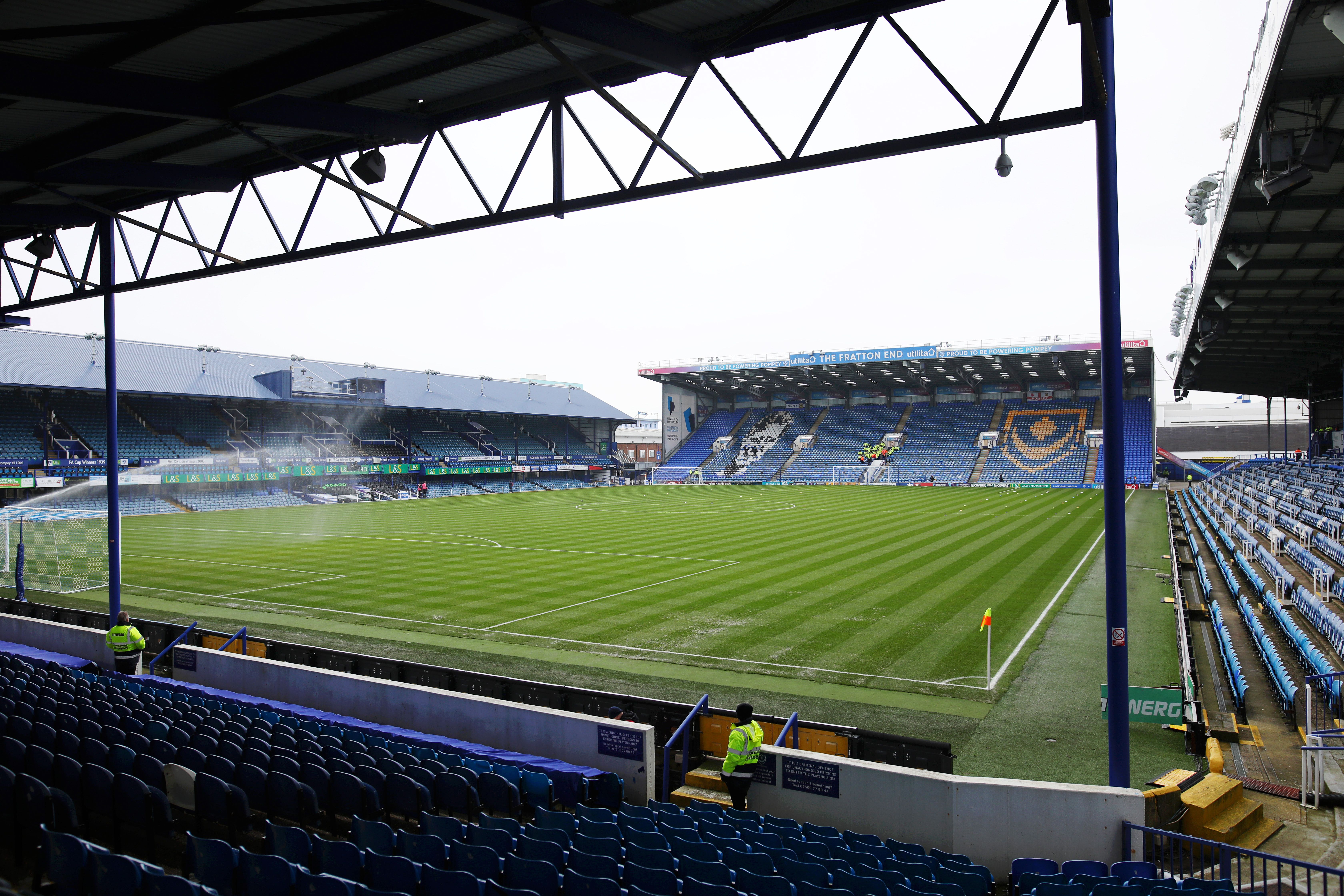 General view inside Fratton Park