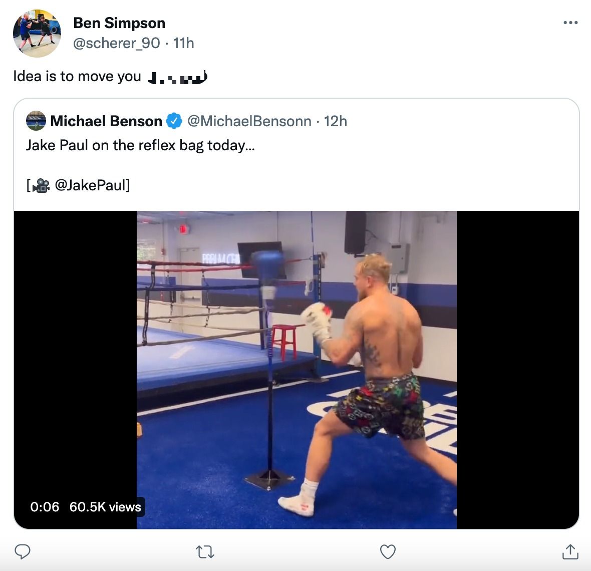 Jake Paul Boxing: Footage Of YouTuber On Reflex Bag Gets Torn Apart