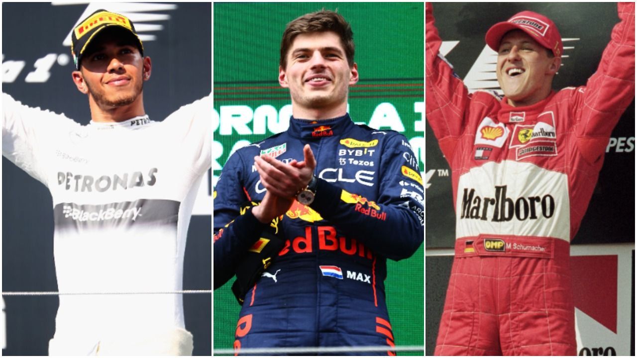 Hamilton, Schumacher, Verstappen, Vettel, Alonso: F1 drivers with most ...
