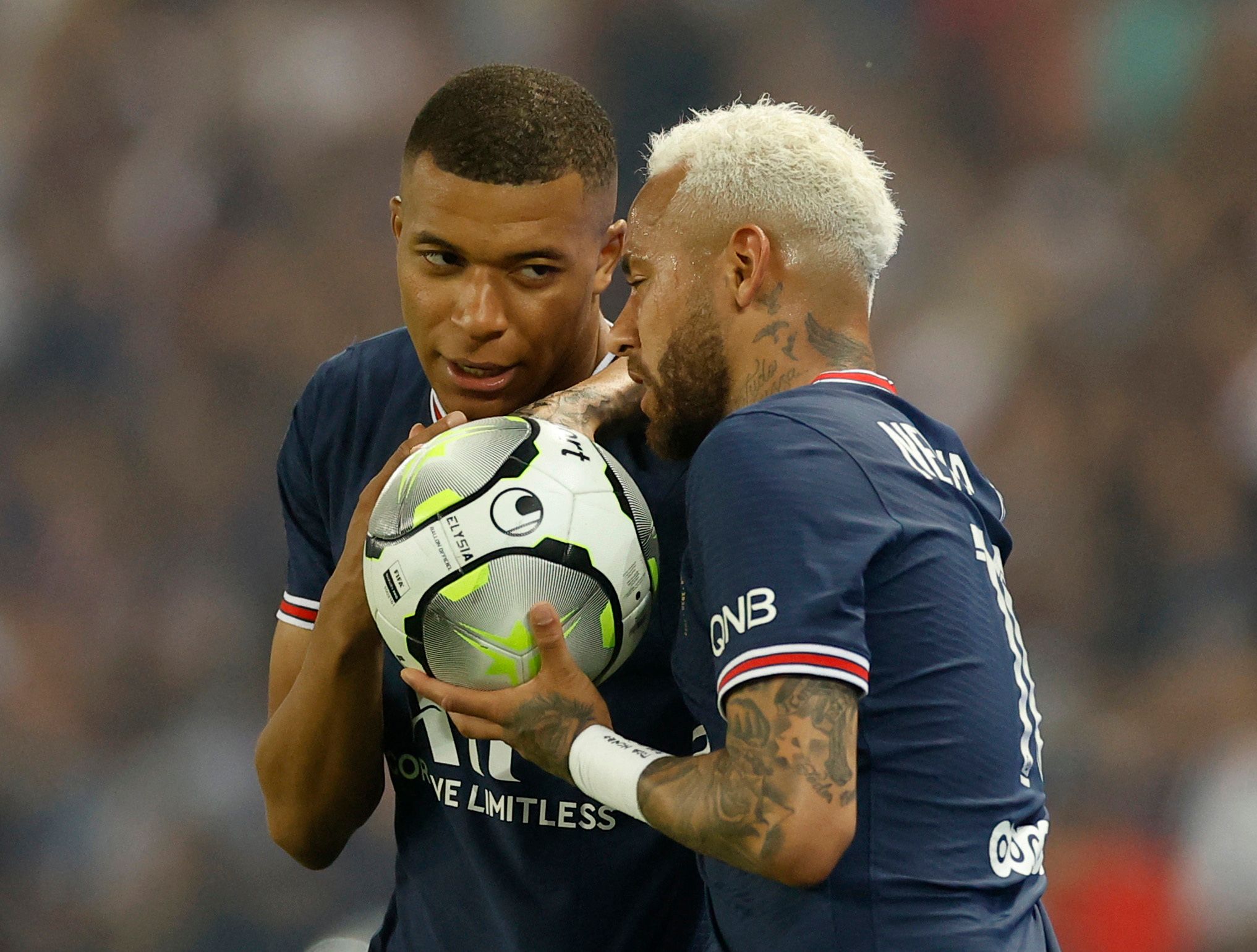 Kylian Mbappe &amp; Neymar in action with Paris Saint-Germain