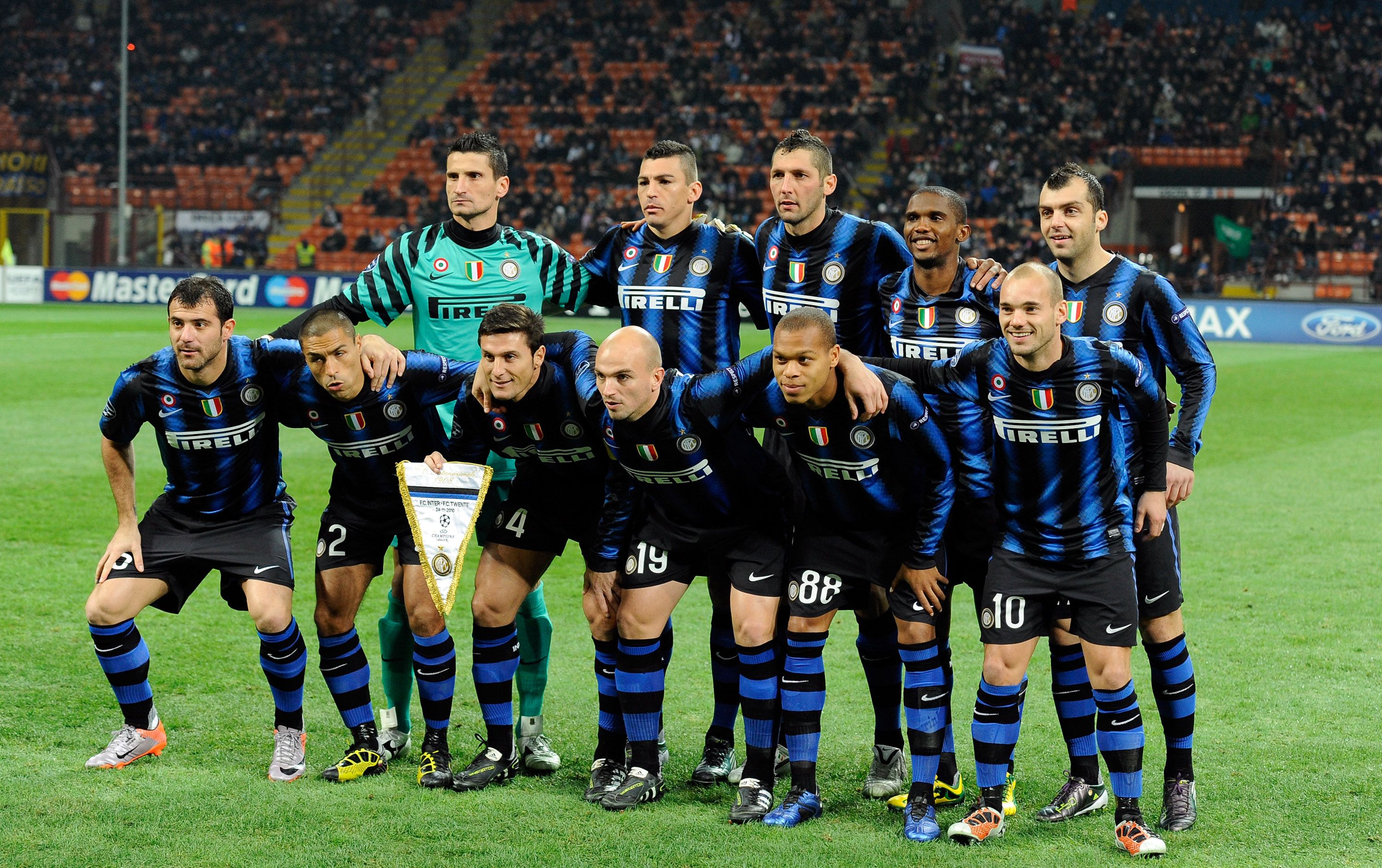 The Inter Milan team of 2010.