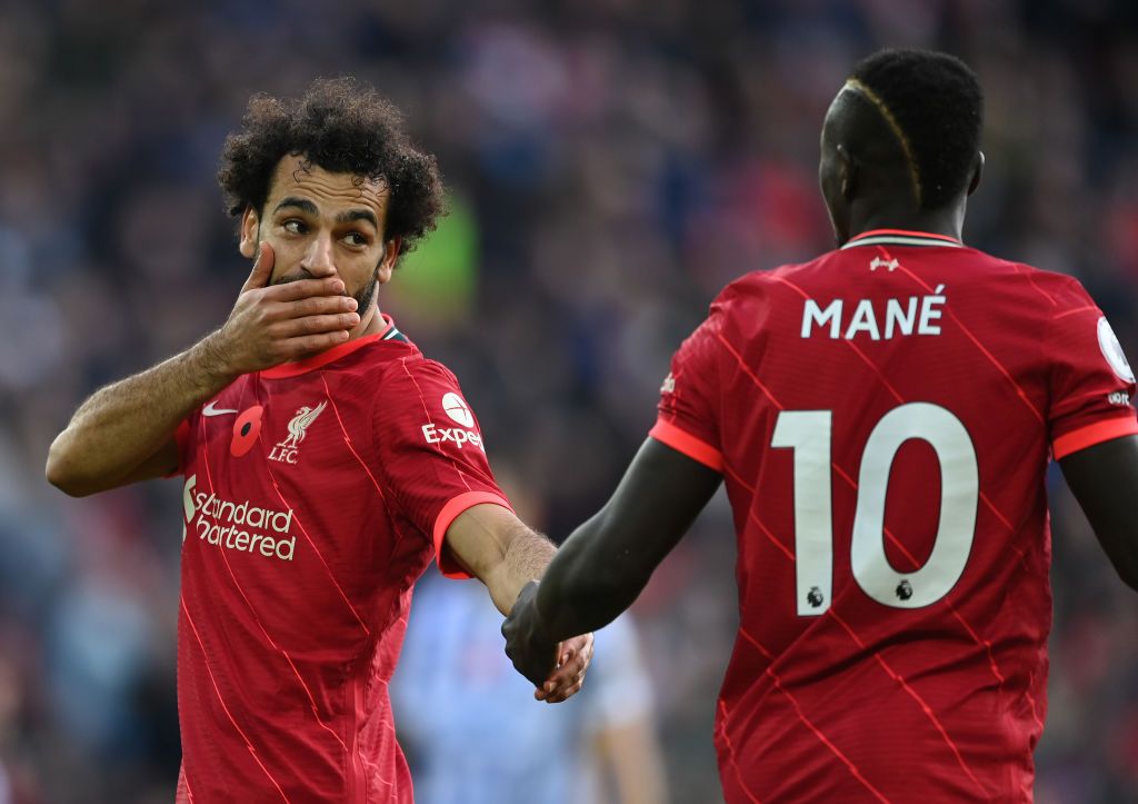 Mohamed Salah and Sadio Mane in action at Liverpool
