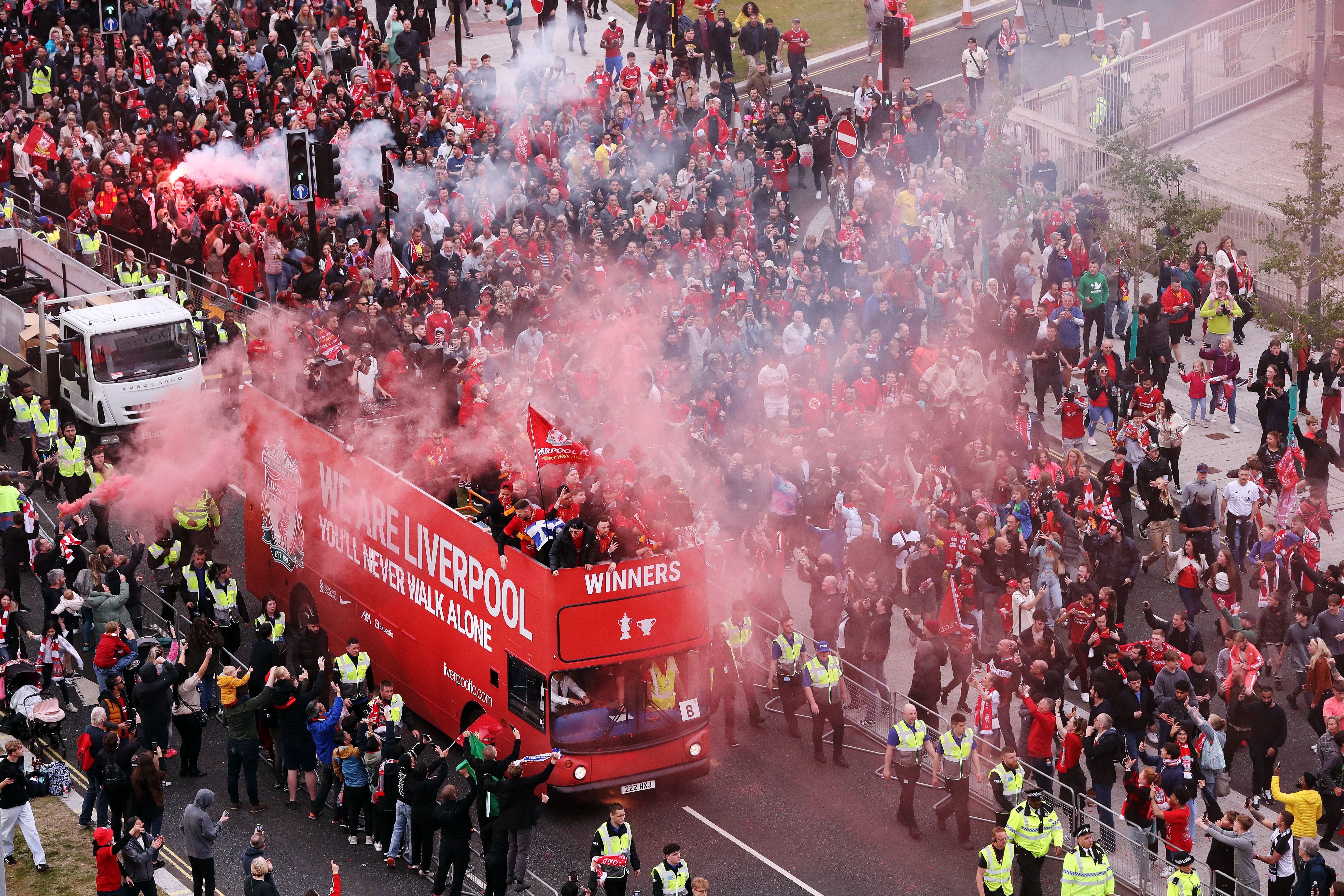 Liverpool bus parade
