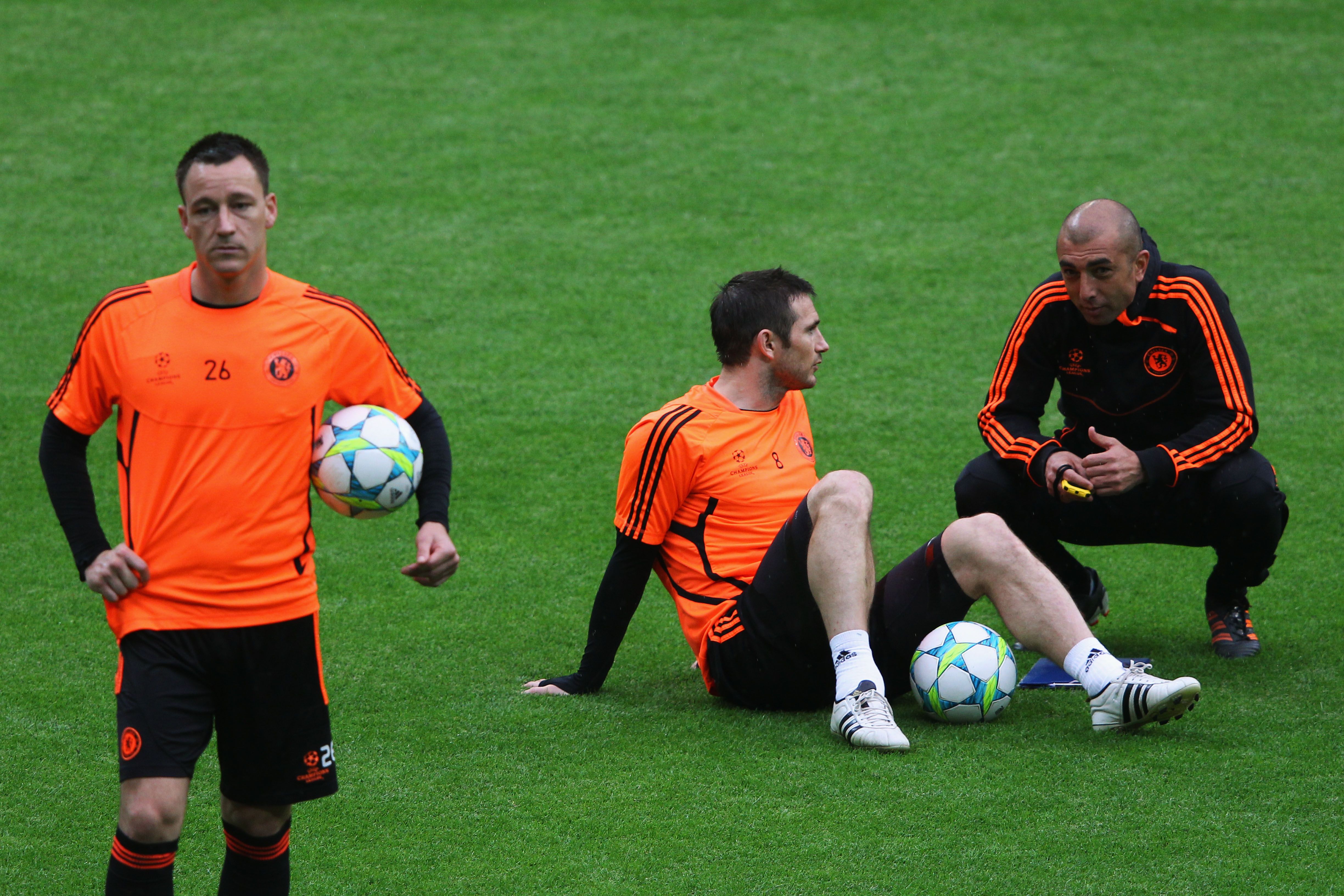 Chelsea training 2012 UCL final