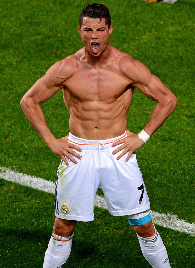 Cristiano Ronaldo celebrates his goal in the 2014 Champions League final