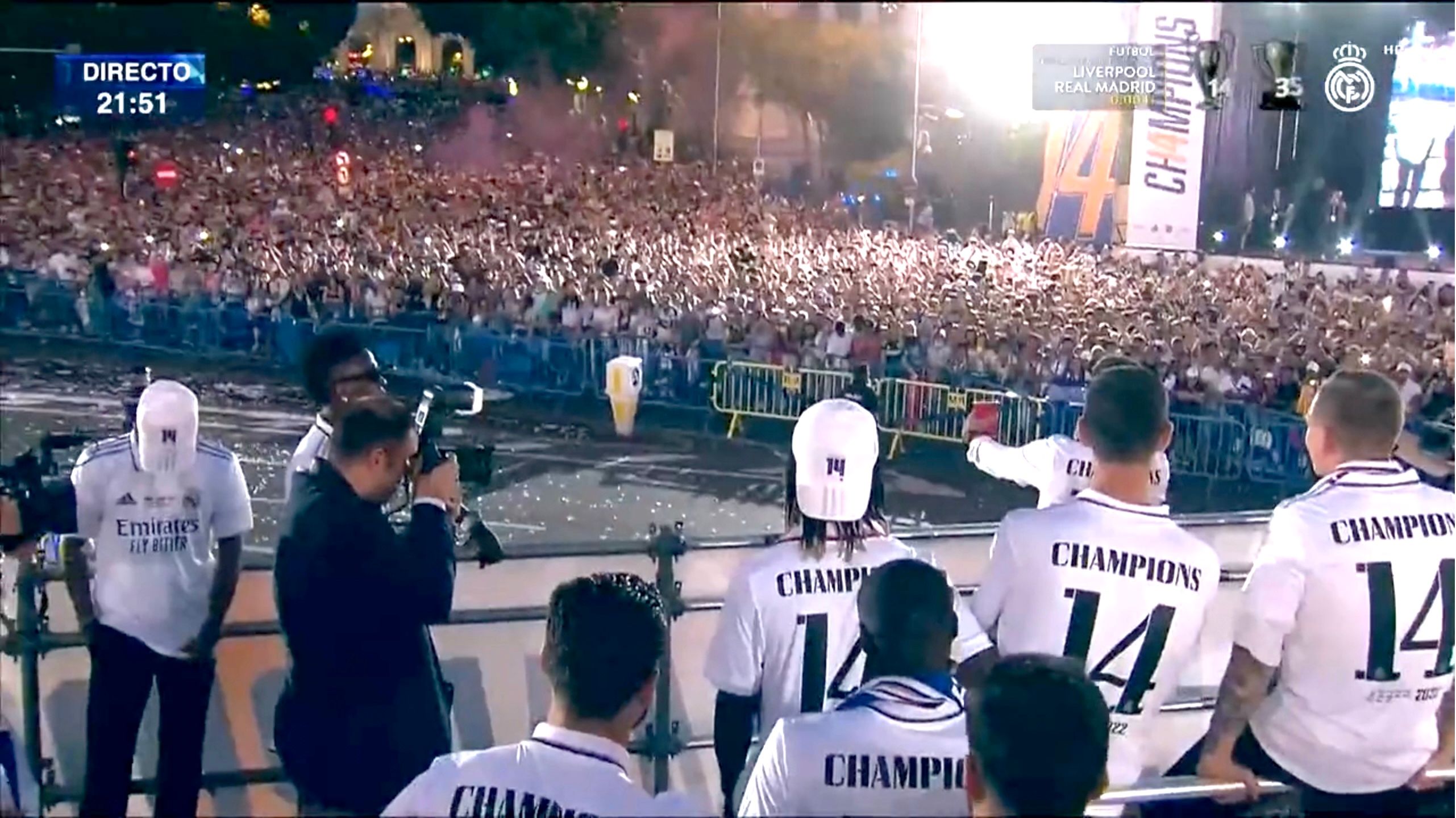 Eden Hazard Real Madrid trophy parade