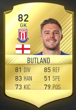 Jack Butland was overpowered in FIFA 17