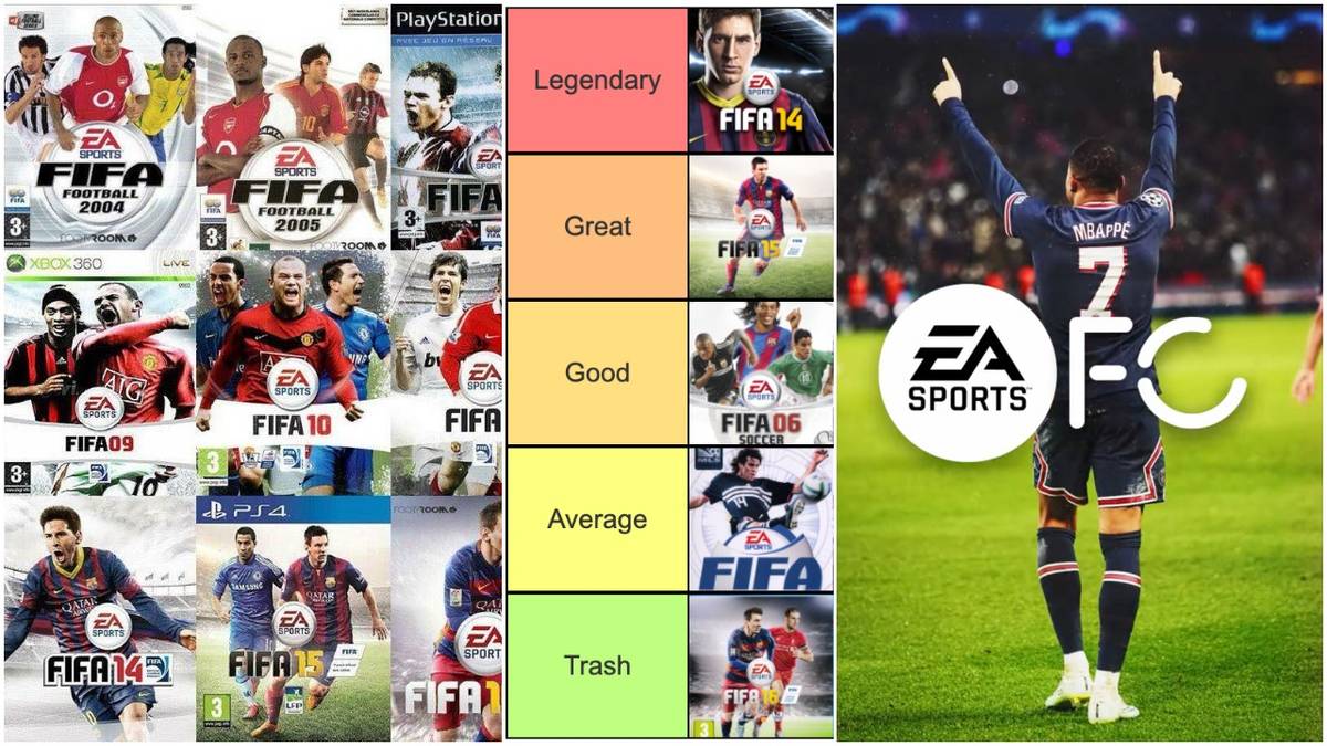 FIFA: Ranking games from '98 to 22 as EA Sports FC becomes new name