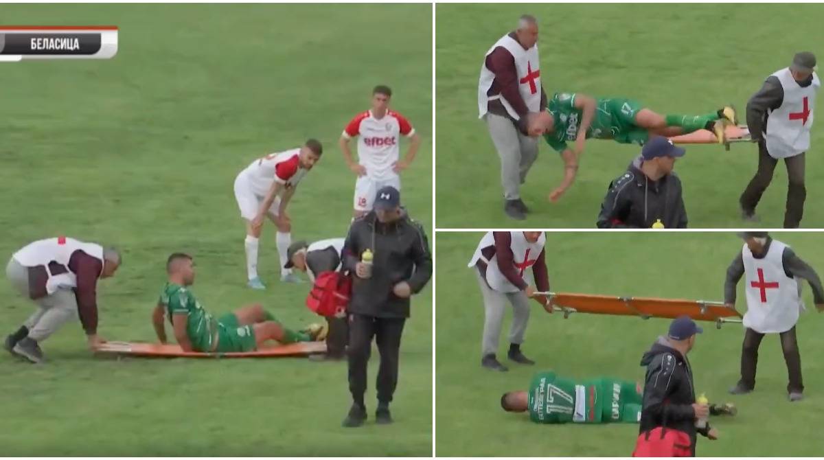 Worst football time-wasting? Bulgarian 3rd division player throws ...