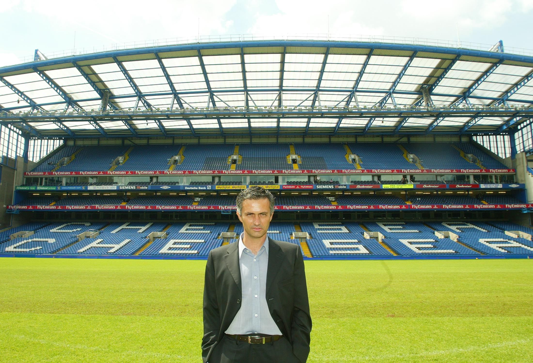 Mourinho at Stamford Bridge.