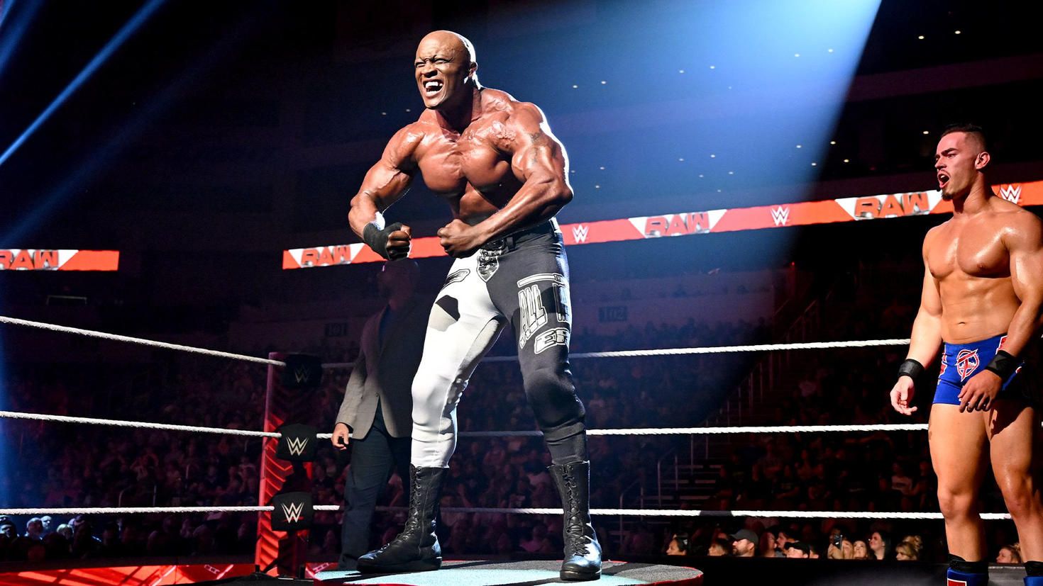 Bobby Lashley shared the ring with Theory on WWE Raw