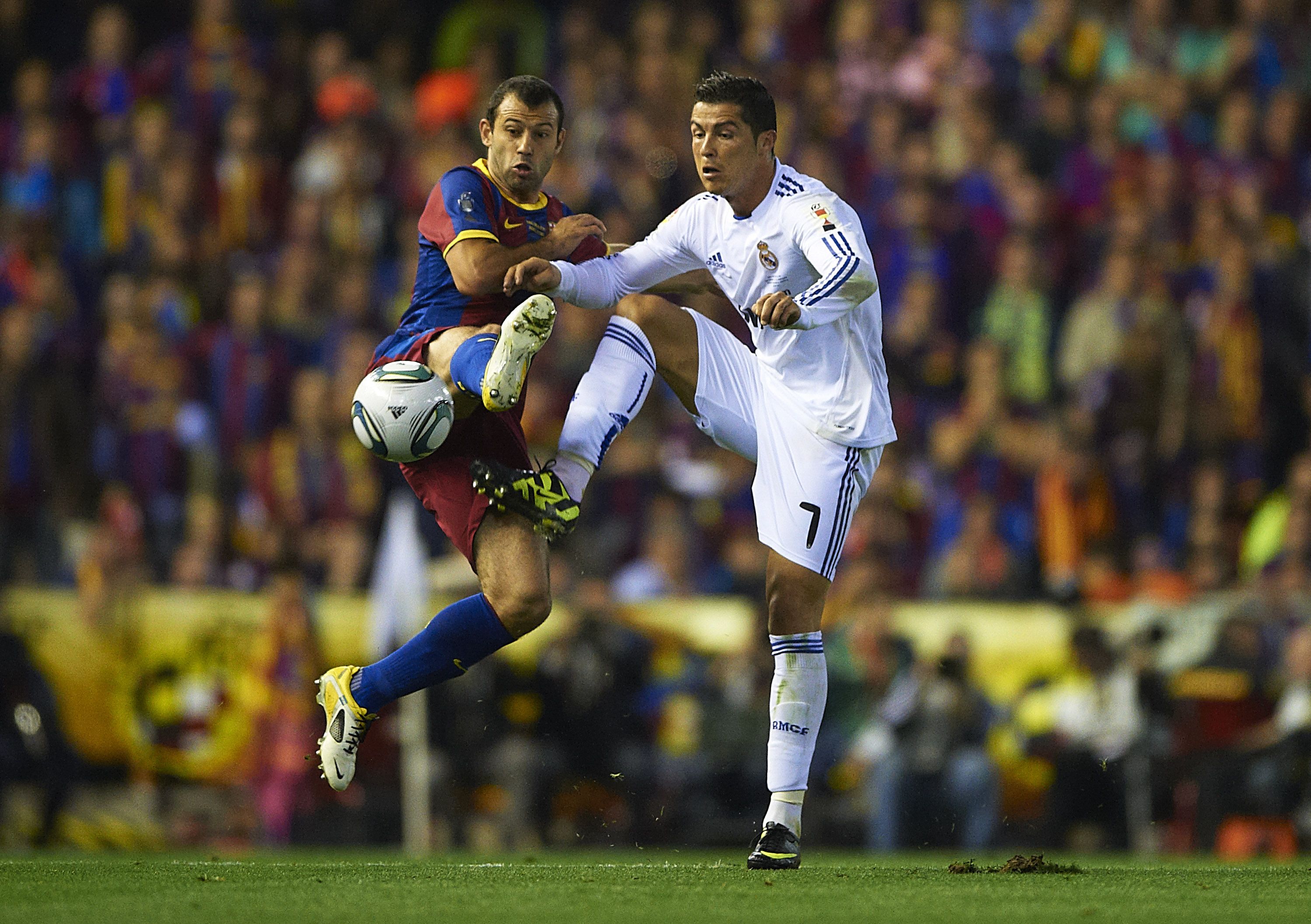 Cristiano Ronaldo in action in the 2011 Copa del Rey final