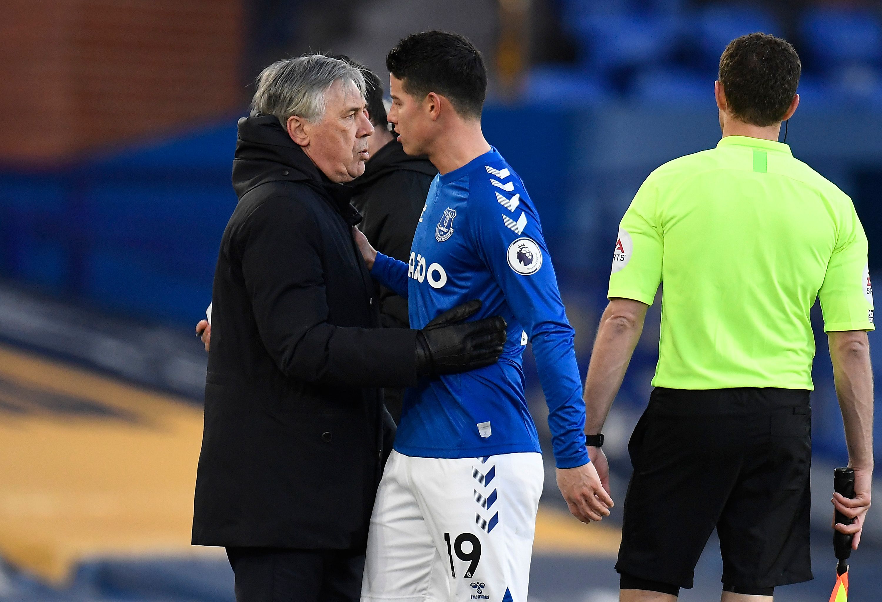 Ancelotti convinced Rodriguez to join Everton