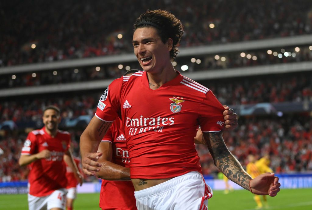 Darwin Nunez in action with Benfica