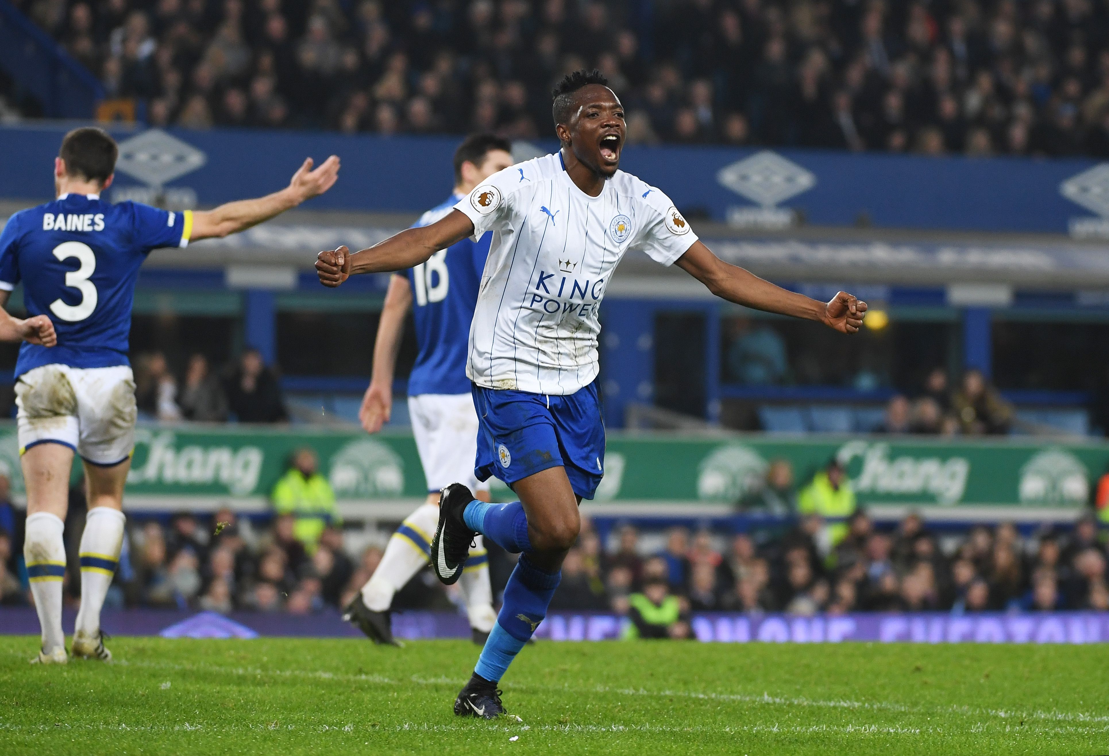 Ahmed Musa in action for Leicester City