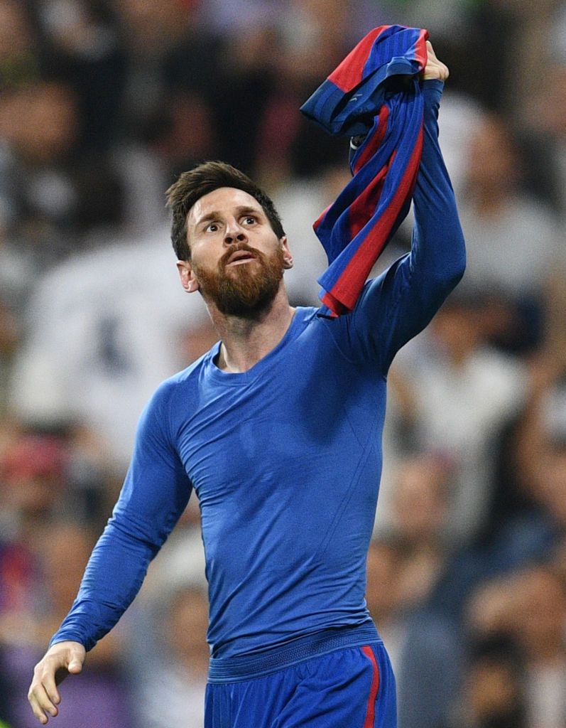 Lionel Messi with Barcelona in 2017