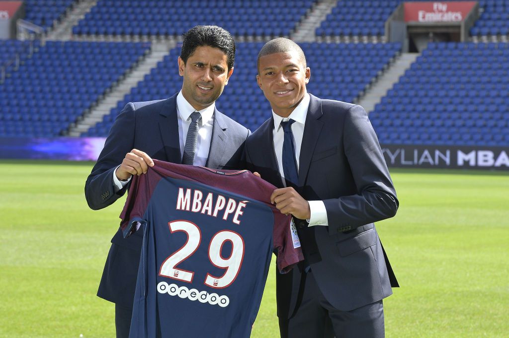 Kylian Mbappe after signing for PSG