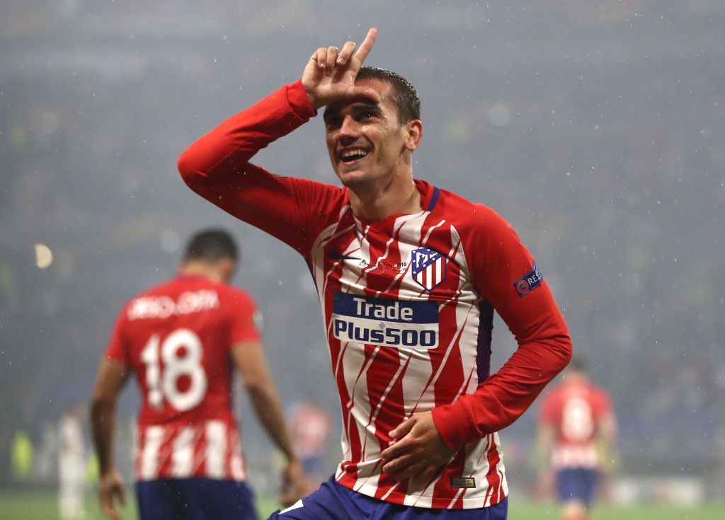 Antoine Griezmann in action with Atletico Madrid