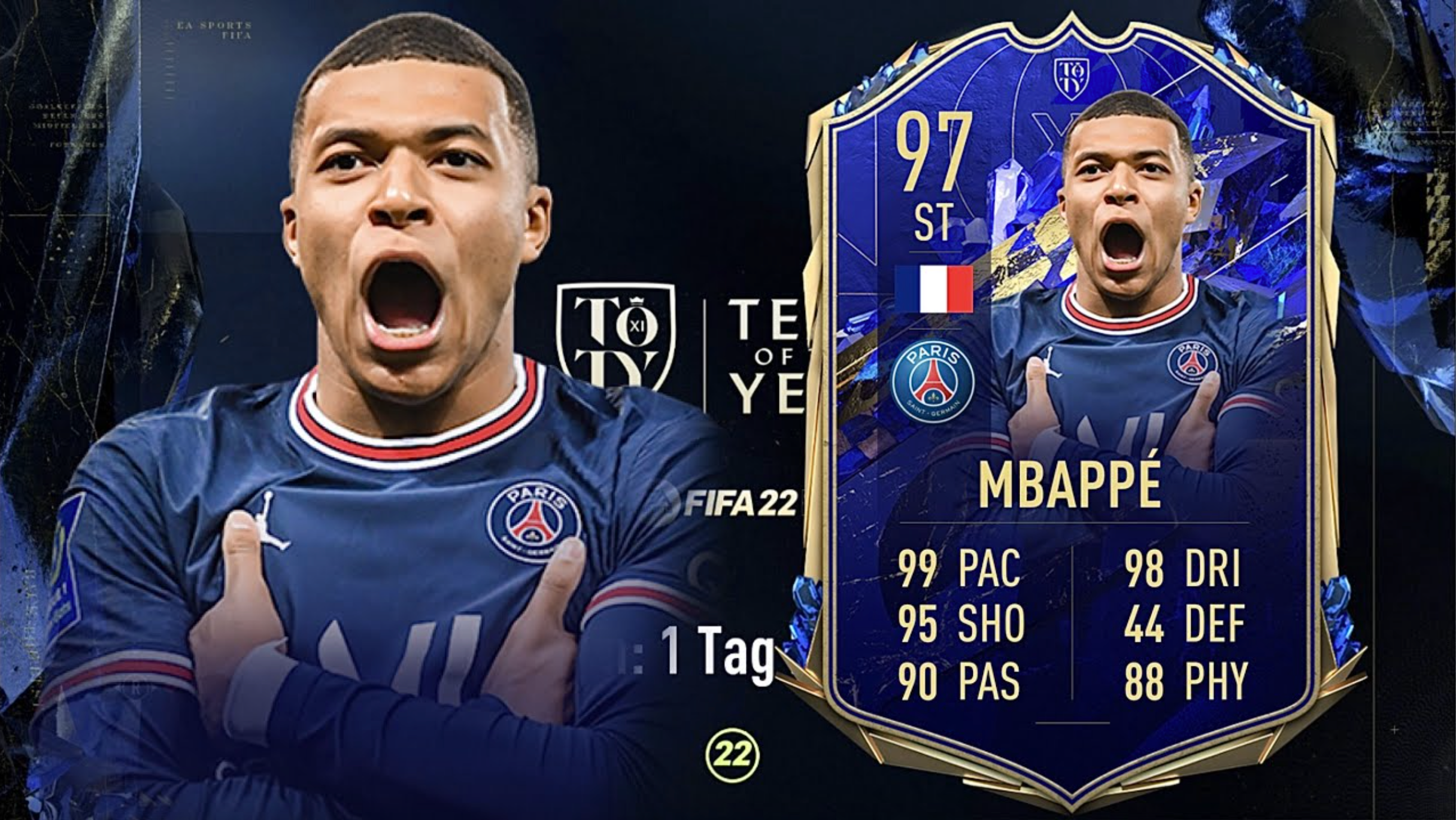 Milkydinho on X: You get Kylian Mbappe from your #OTW pack in #FIFA22 what  would your reaction be? What rating do you think #Mbappe will be in FIFA 22?   / X