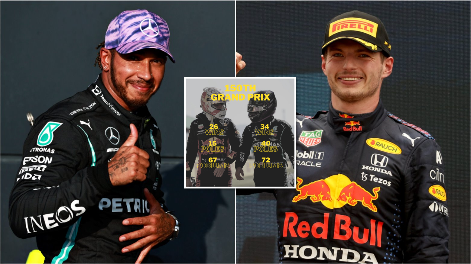 Lewis Hamilton vs Max Verstappen: Stats compared after 150 F1 races