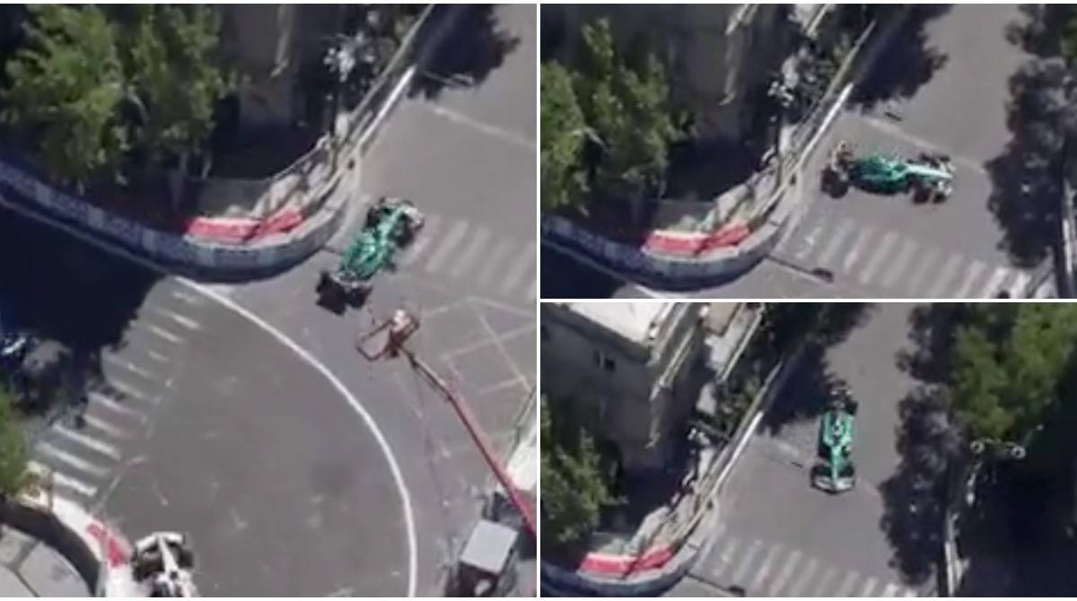 Sebastian Vettel's brilliant spin recovery at Baku GP