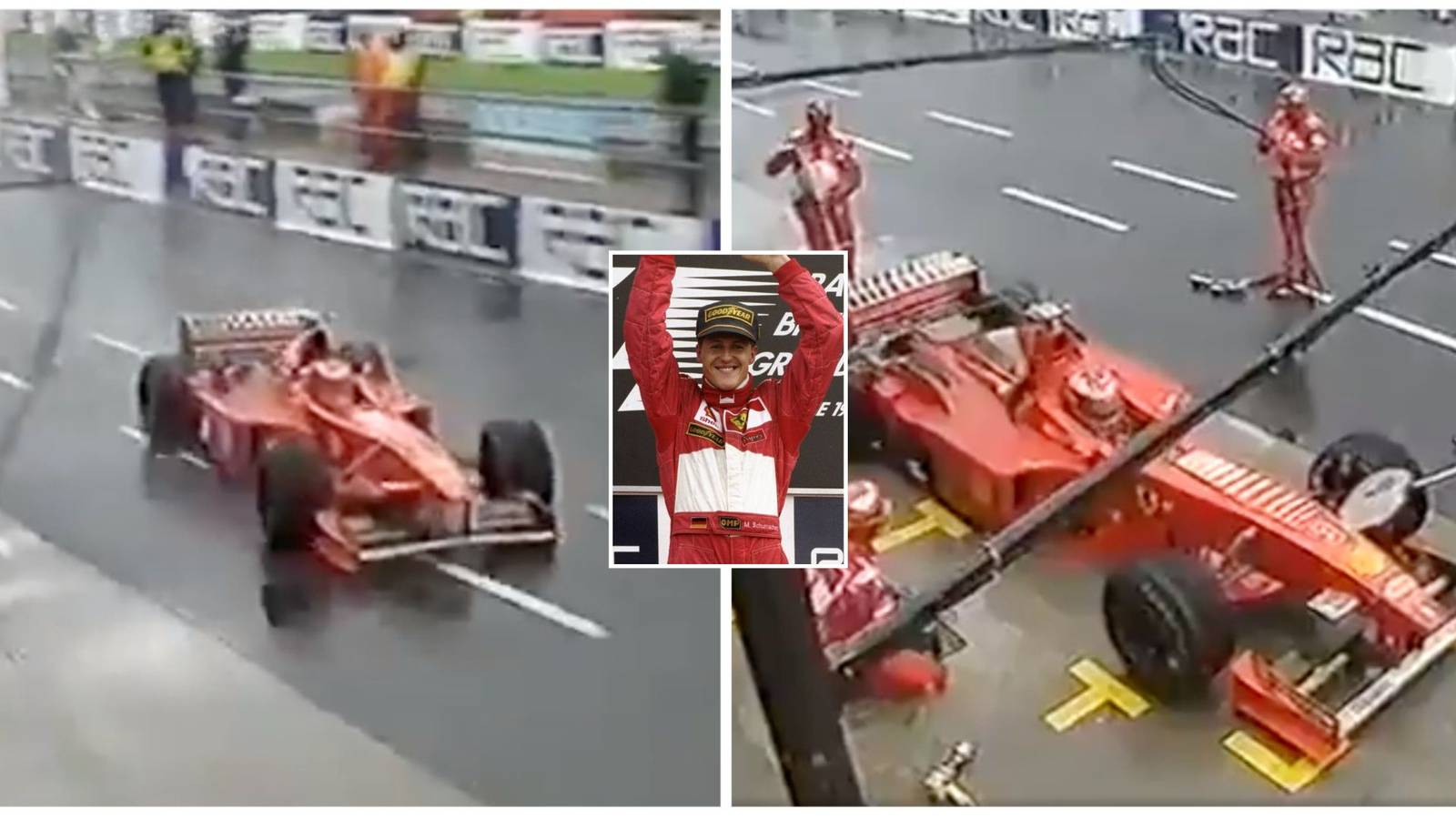 Silverstone GP: Michael Schumacher won the 1998 race during controversial penalty