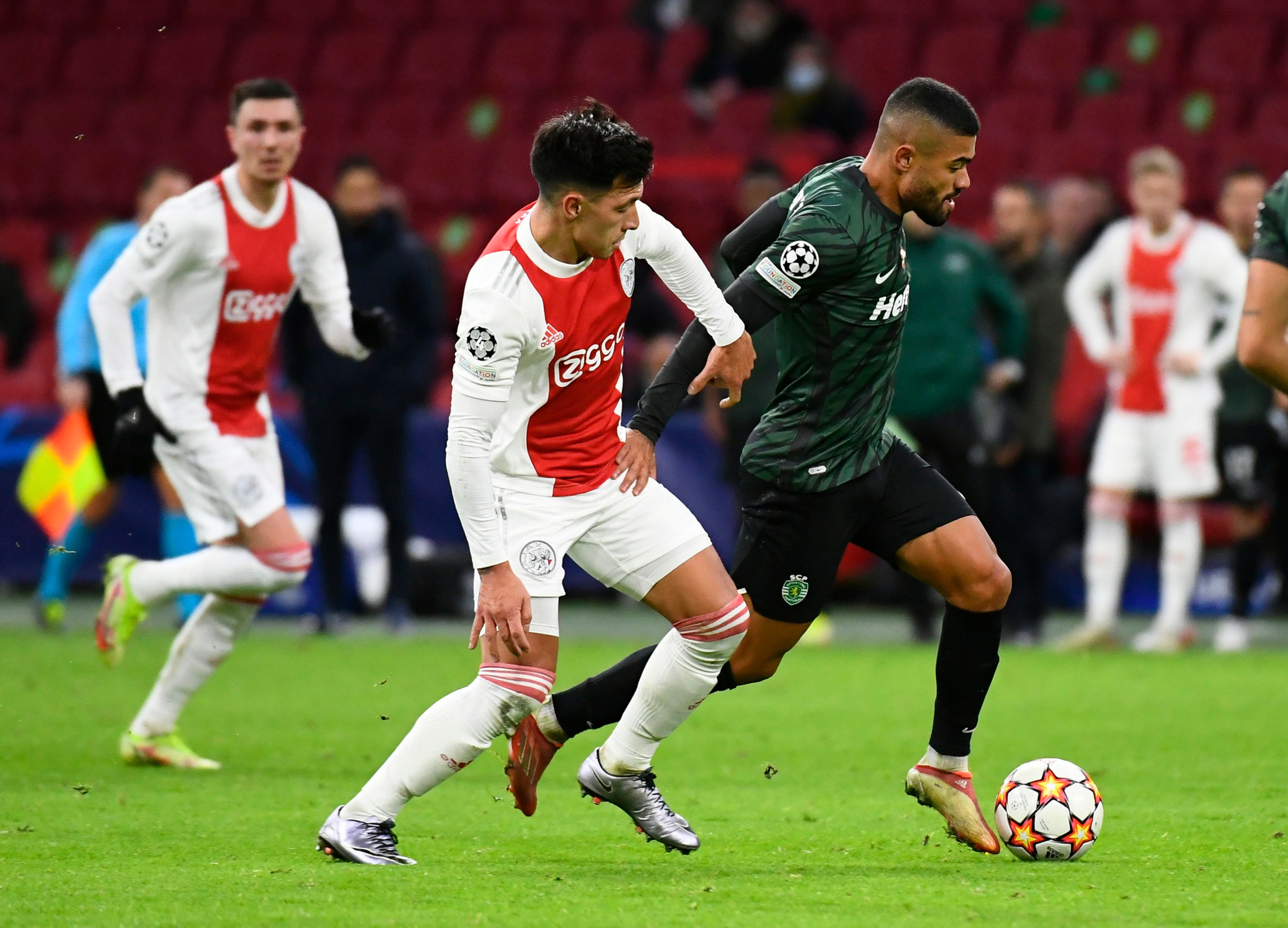 Ajax's Martinez in action.
