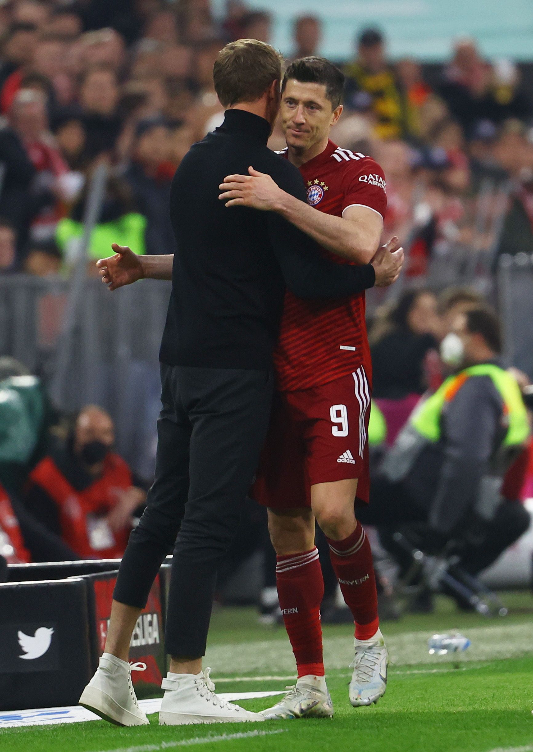 Nagelsmann and Lewandowski at Bayern.