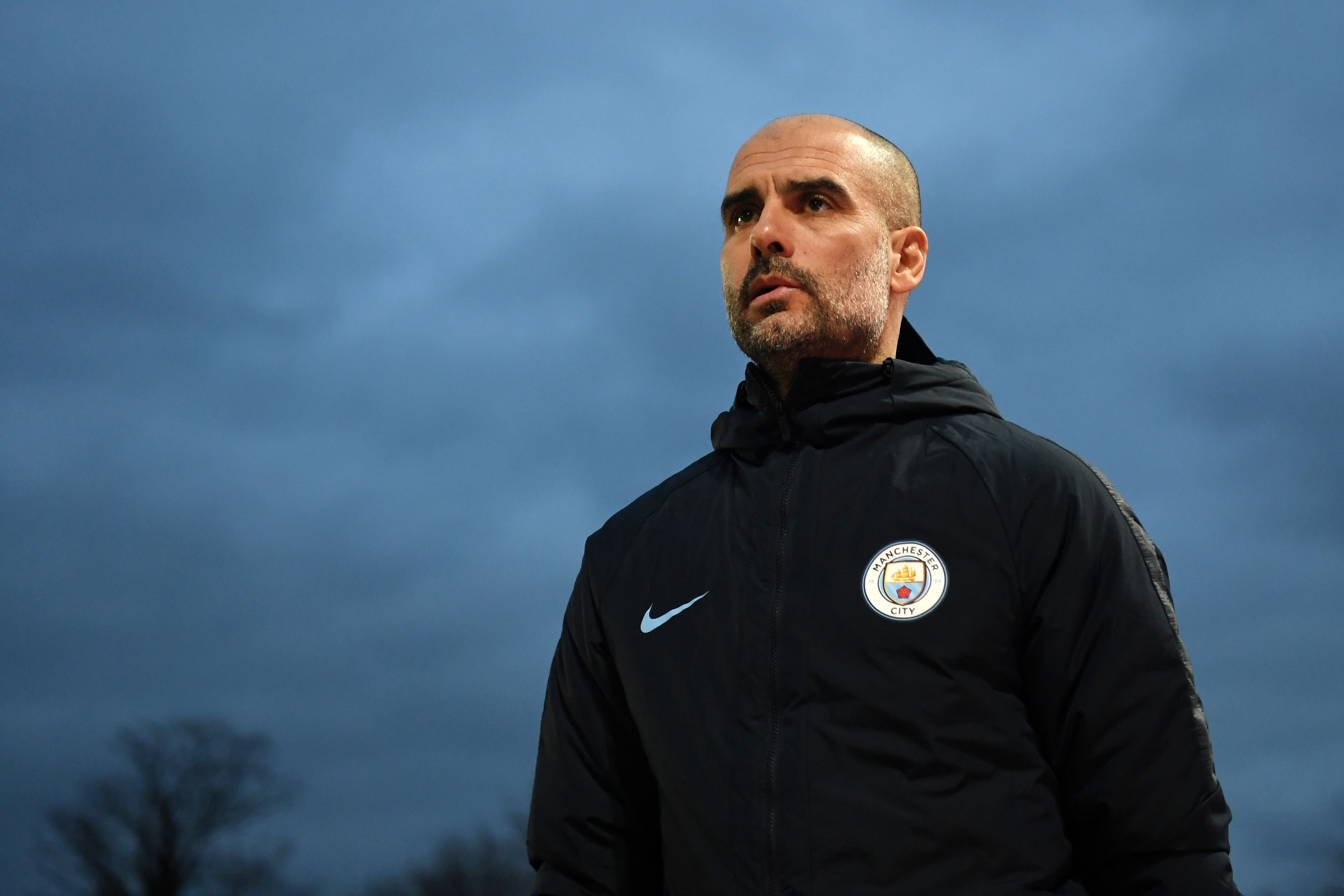 Pep Guardiola with Manchester City