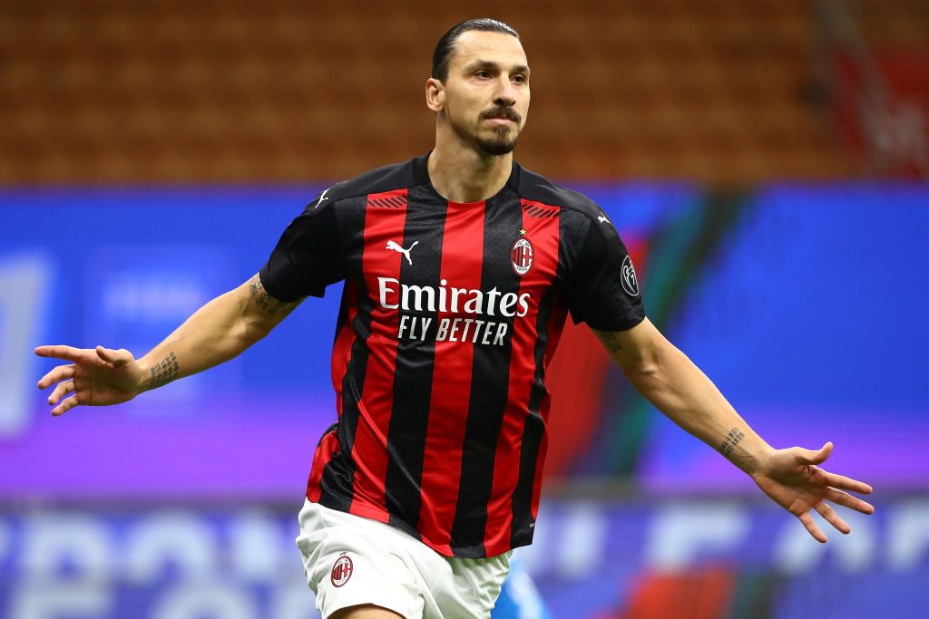 Zlatan in action with AC Milan