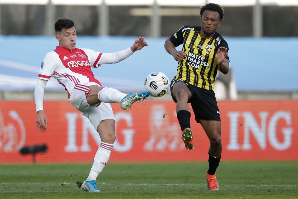 Lisandro Martinez in action for Ajax