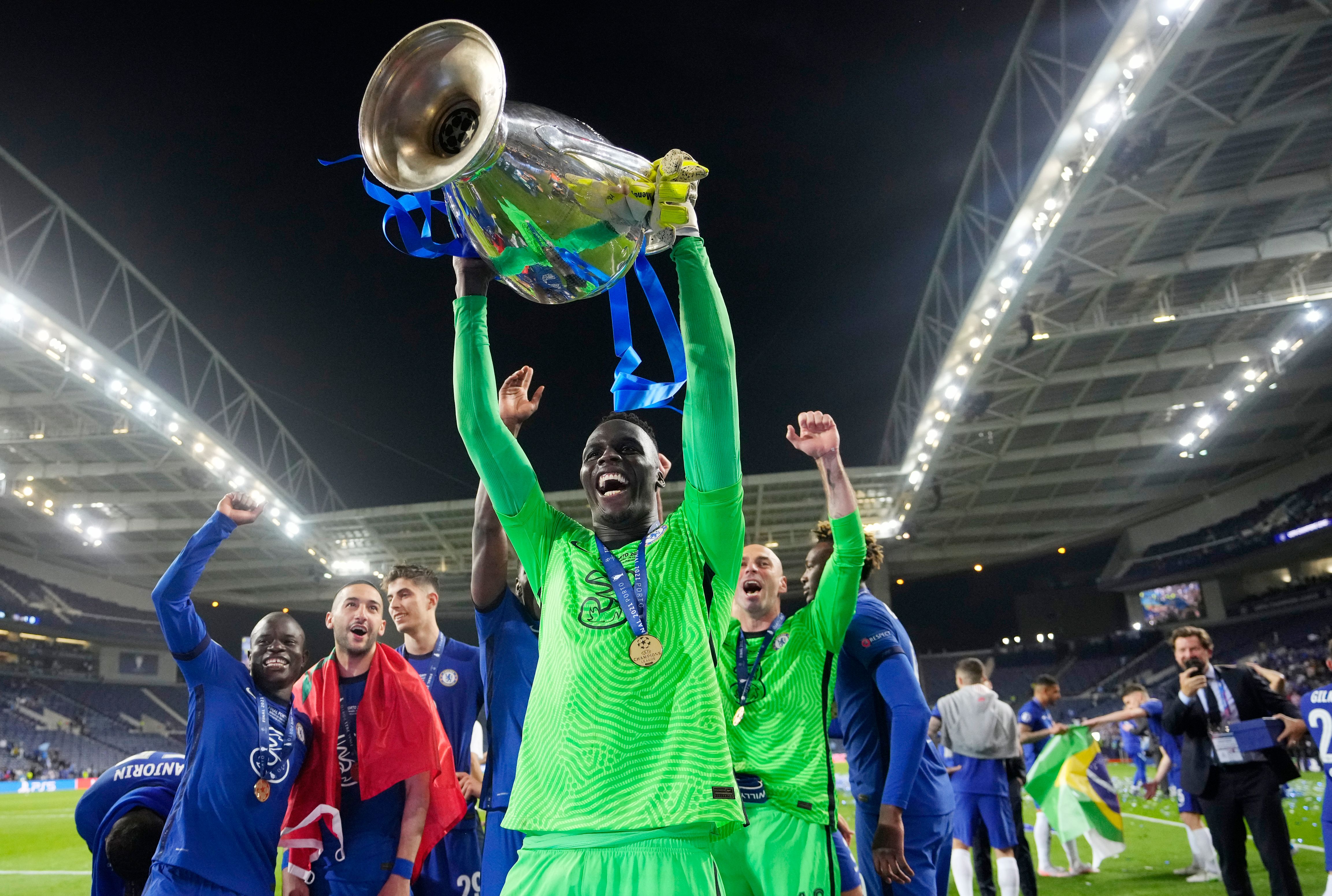 Edouard Mendy lifts Champions League with Chelsea
