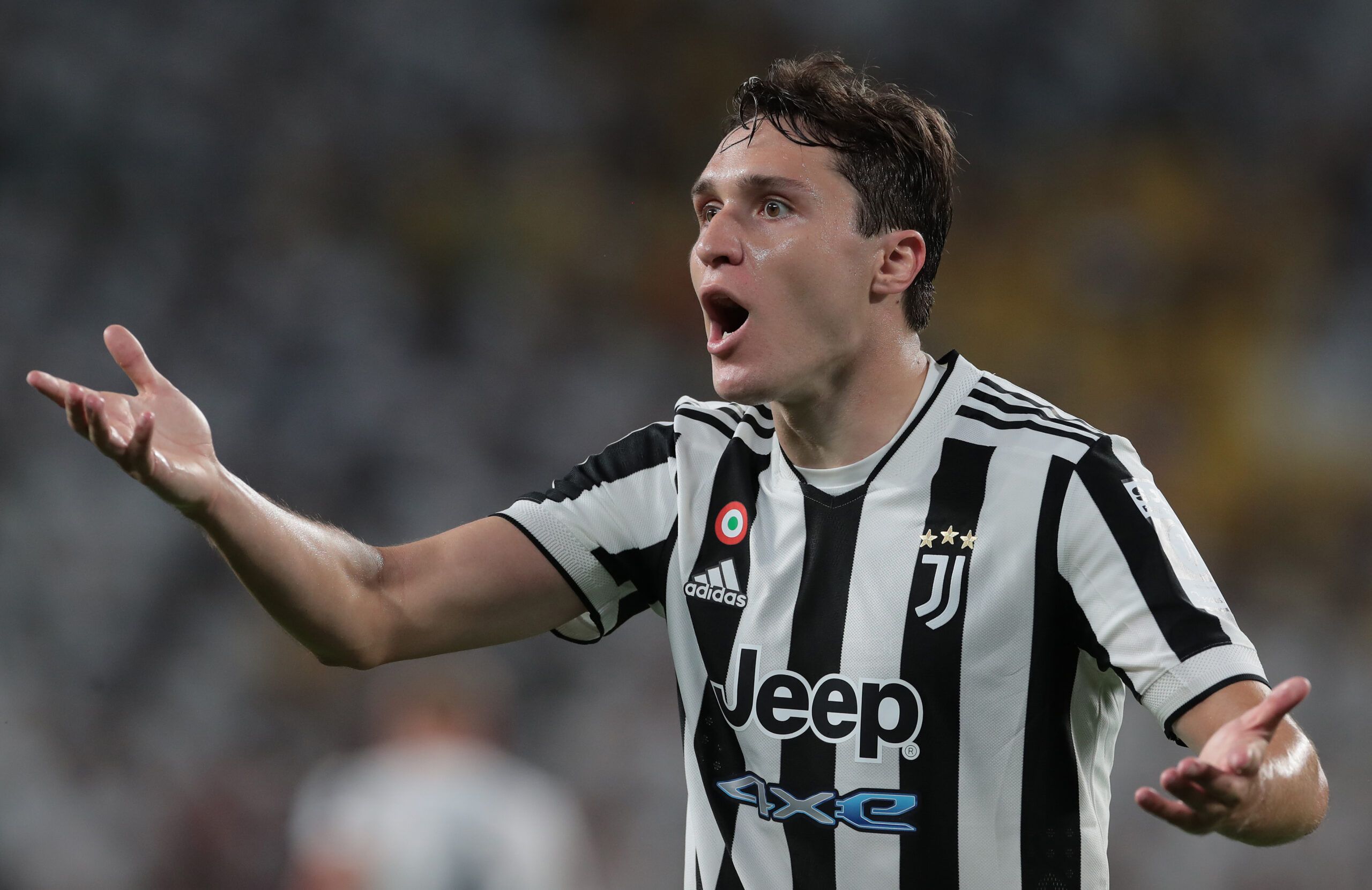 Federico Chiesa in action for Juventus.
