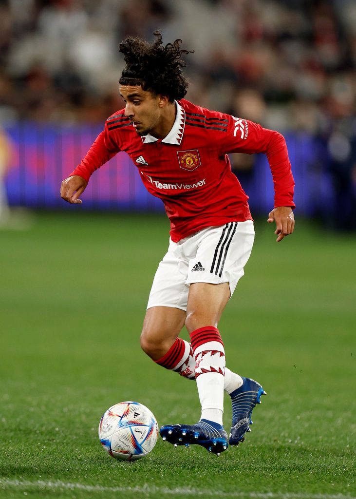 Zidane Iqbal in action for Man United vs Melbourne Victory