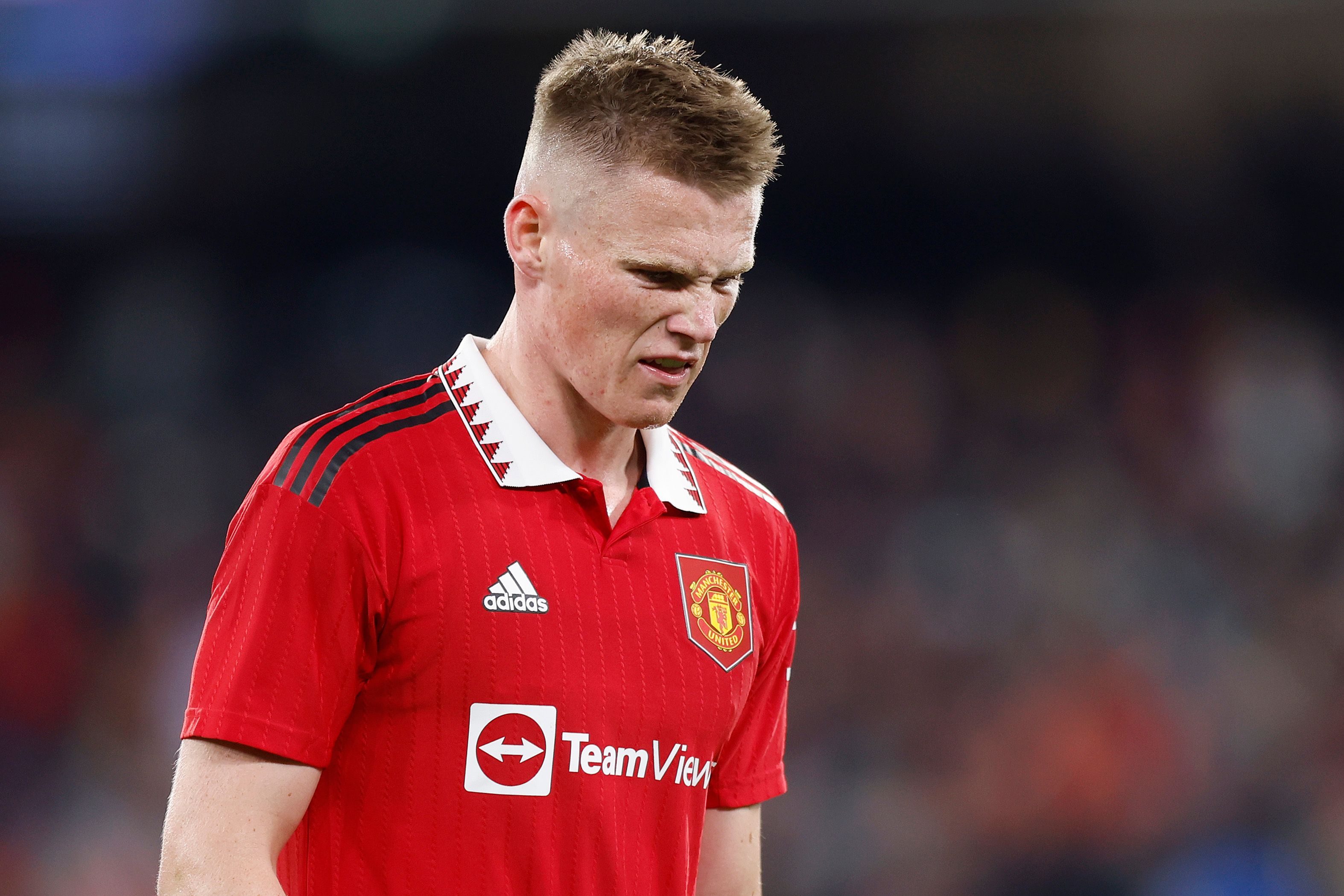 Scott McTominay of Manchester United reacts