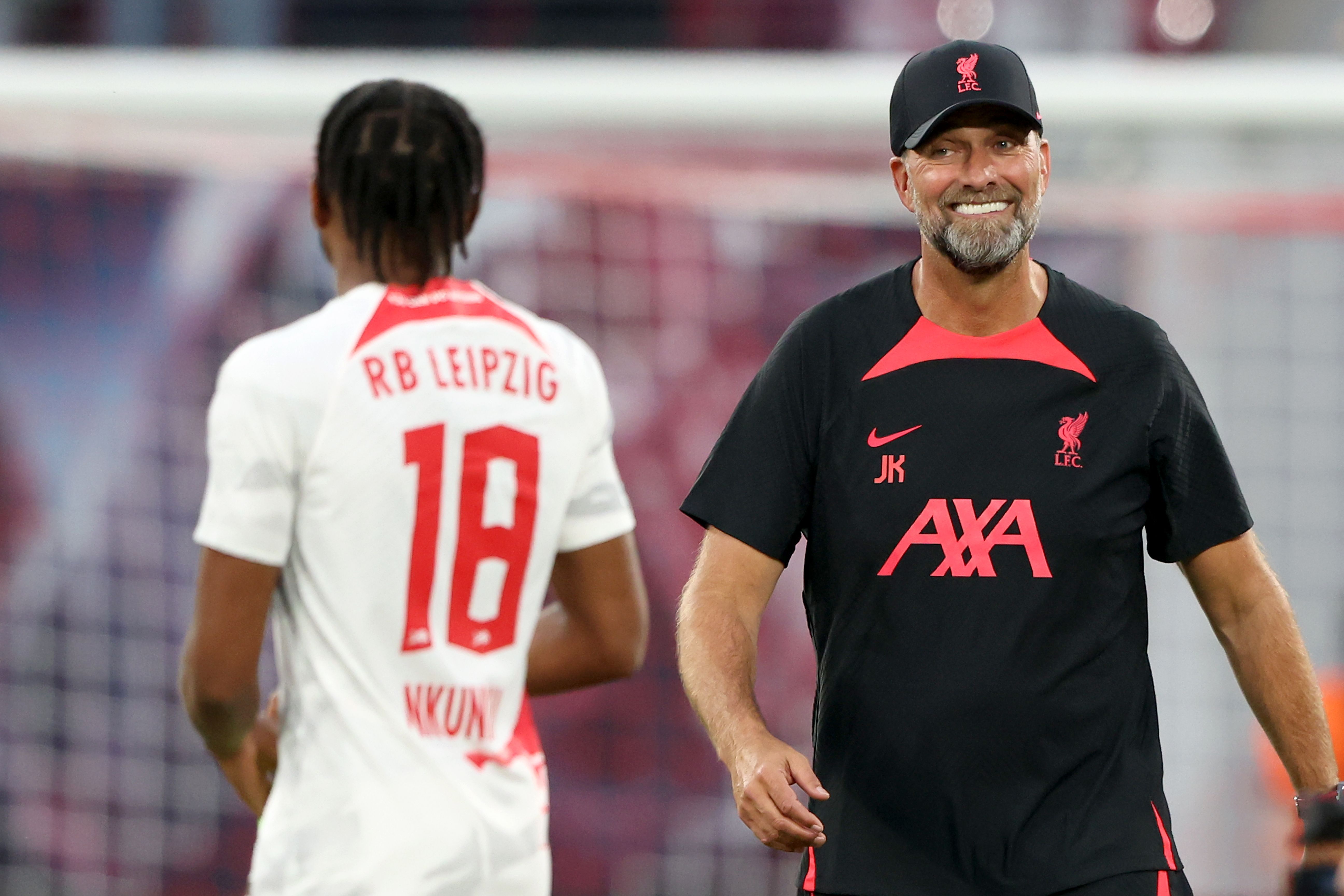 Jürgen Klopp, head coach of Liverpool reacts