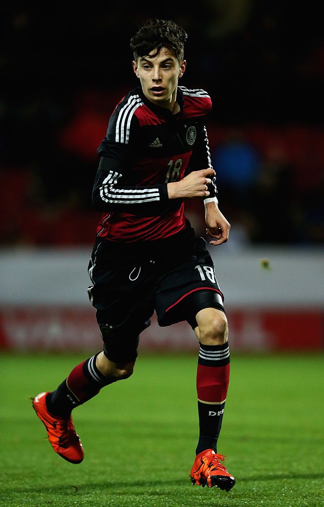 Kai Havertz in action for Leverkusen in 2015